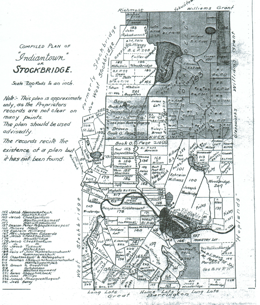 Compiled Plan of Indiantown from 1750