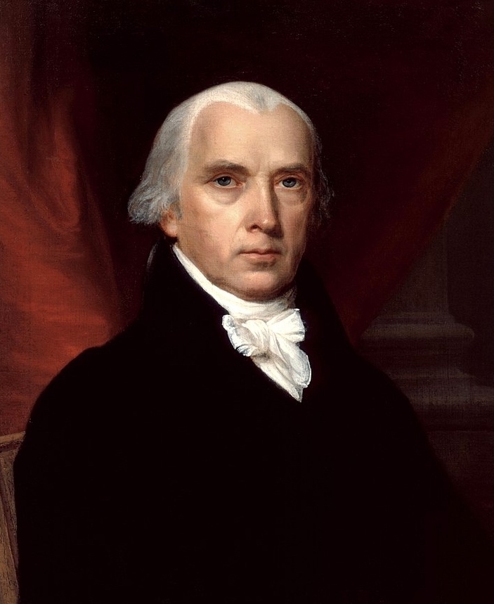 James Madison painting by John Vanderlyn, 1816