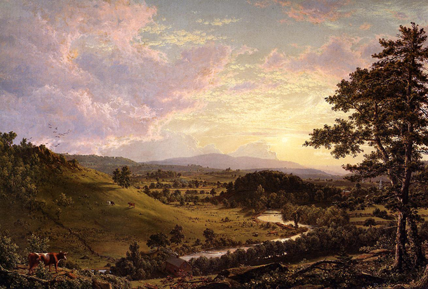 View Near Stockbridge, Painting, Frederic Church